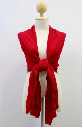 100% Cashmere Pashmina Red Pashmina Shawl/Scarf For Women