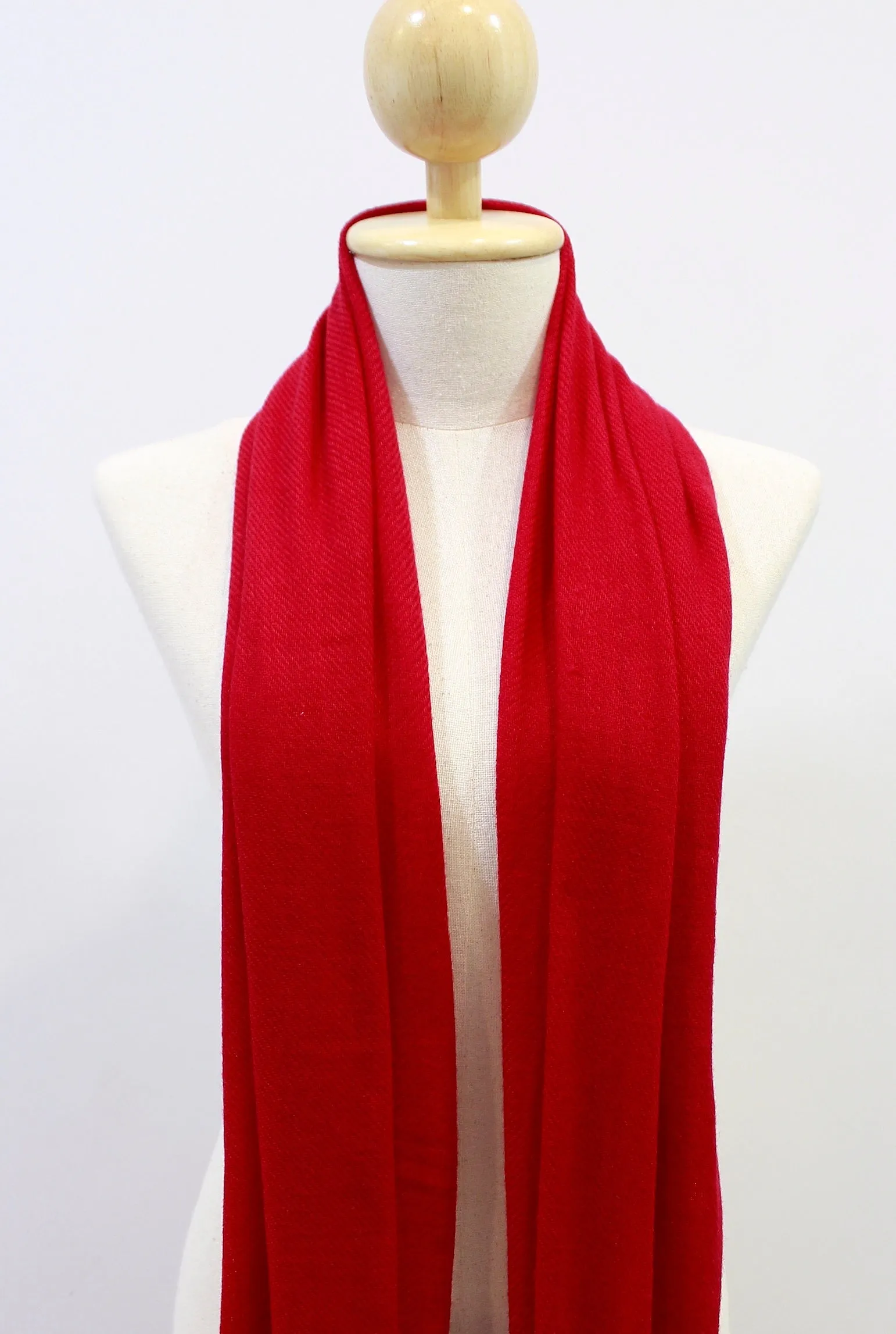 100% Cashmere Pashmina Red Pashmina Shawl/Scarf For Women