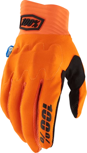 100% Cognito Smart Shock Gloves - Fluorescent Orange - 2XL 10014-00039