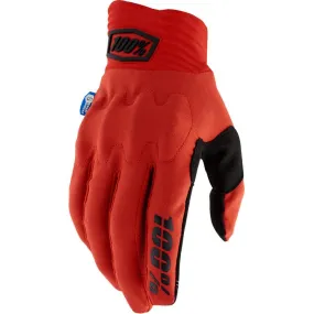 100% Cognito Smart Shock Gloves - Red