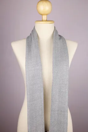 100% Woolen Chevron Gray Scarf/Muffler