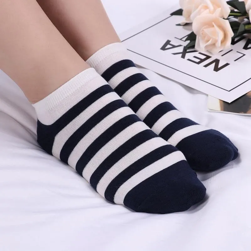 5 Pack Casual 3D Boat Heart Invisible Ankle Socks