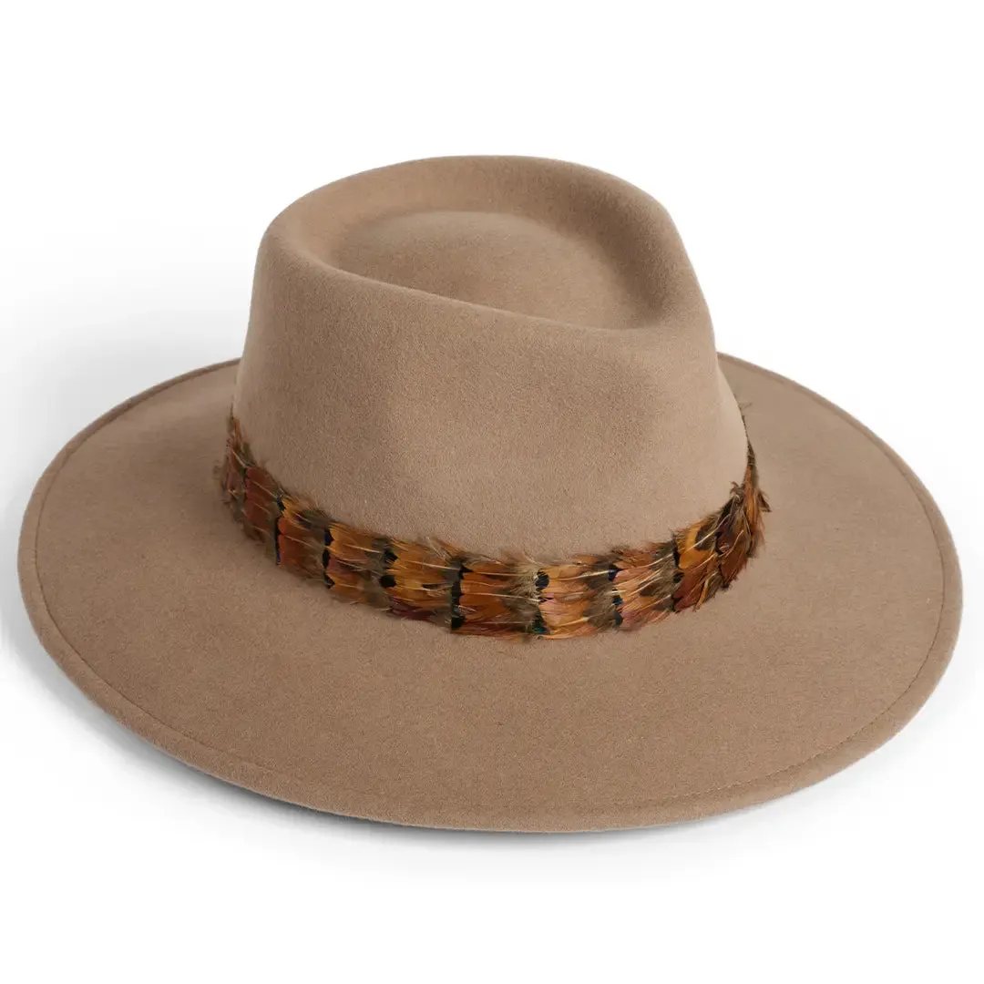 Alston Wool Felt Ladies Fedora - Putty by Failsworth