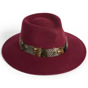 Alston Wool Felt Ladies Fedora - Redwood by Failsworth