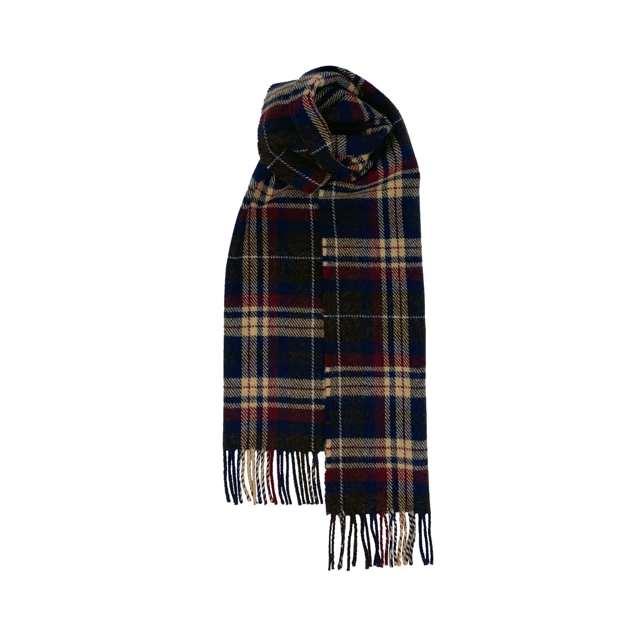 Brushed Wool Scarf in Hebridean Tartans