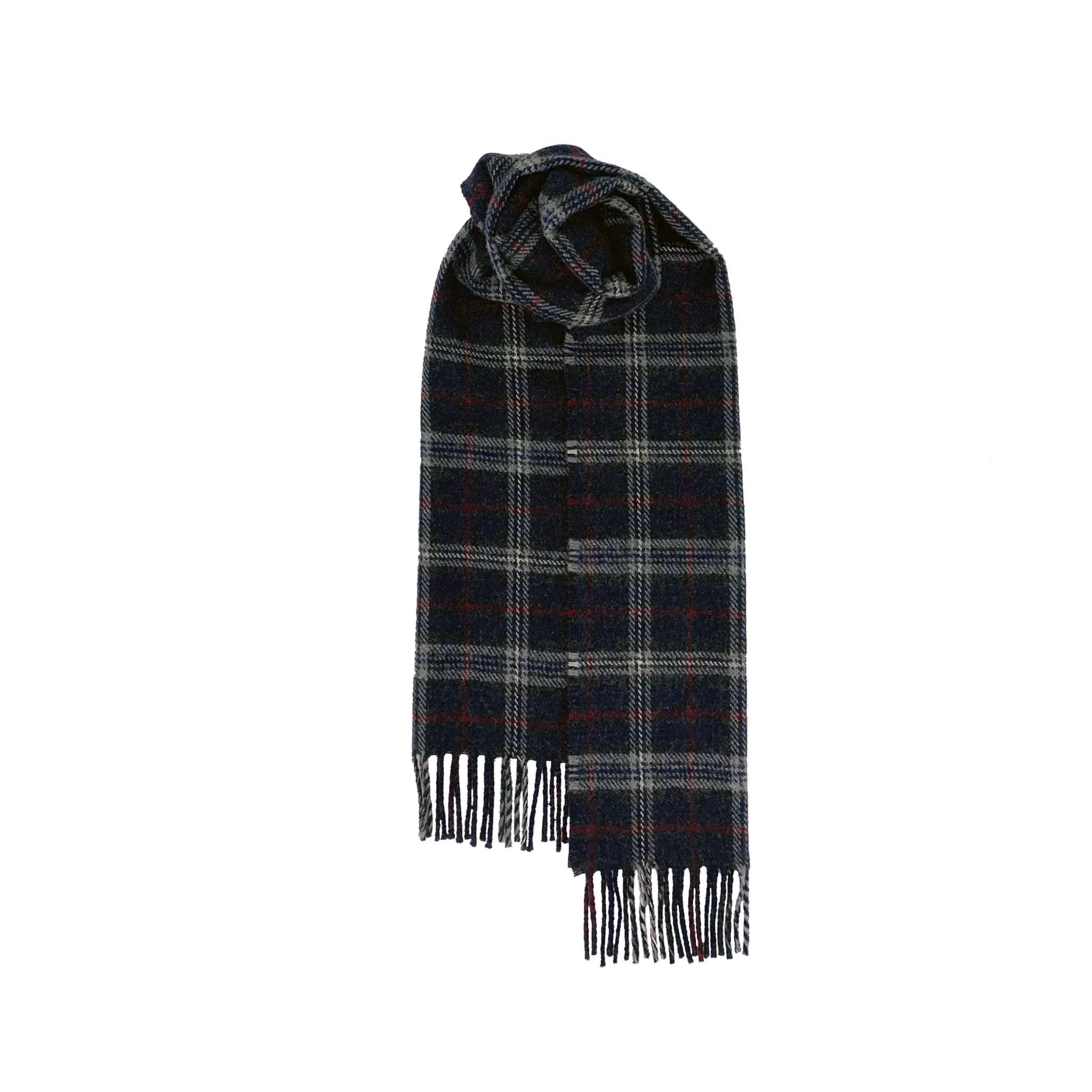 Brushed Wool Scarf in Hebridean Tartans