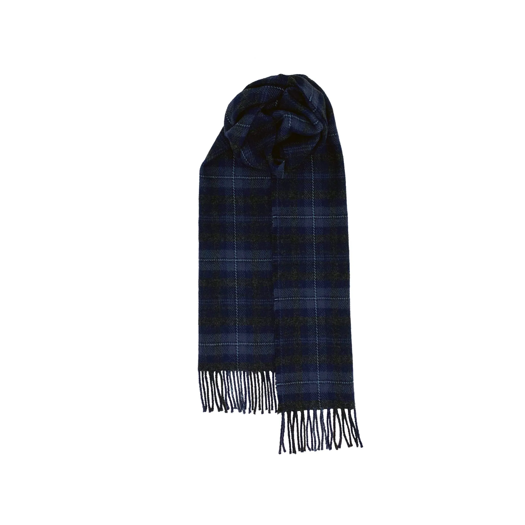 Brushed Wool Scarf in Hebridean Tartans