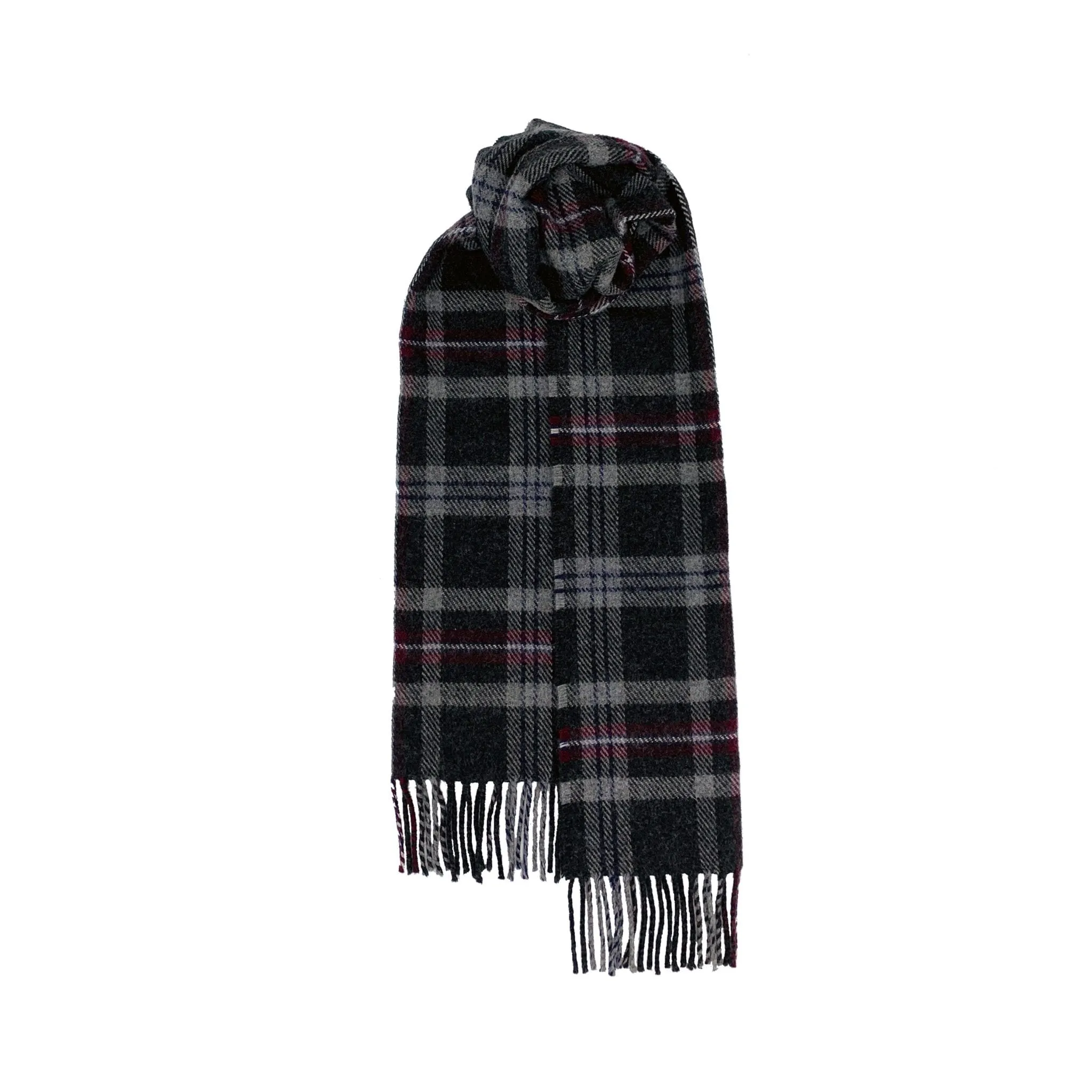 Brushed Wool Scarf in Hebridean Tartans