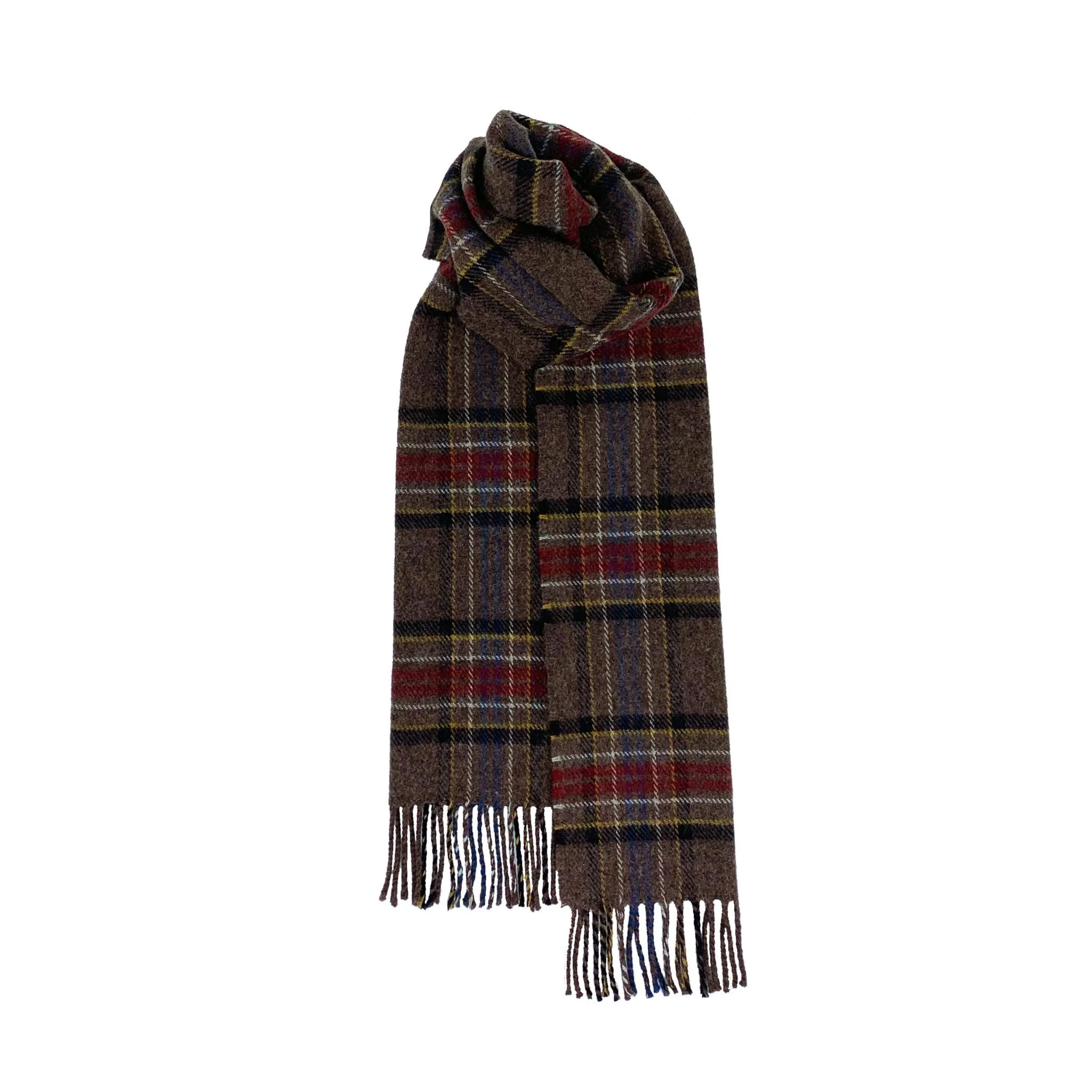 Brushed Wool Scarf in Hebridean Tartans