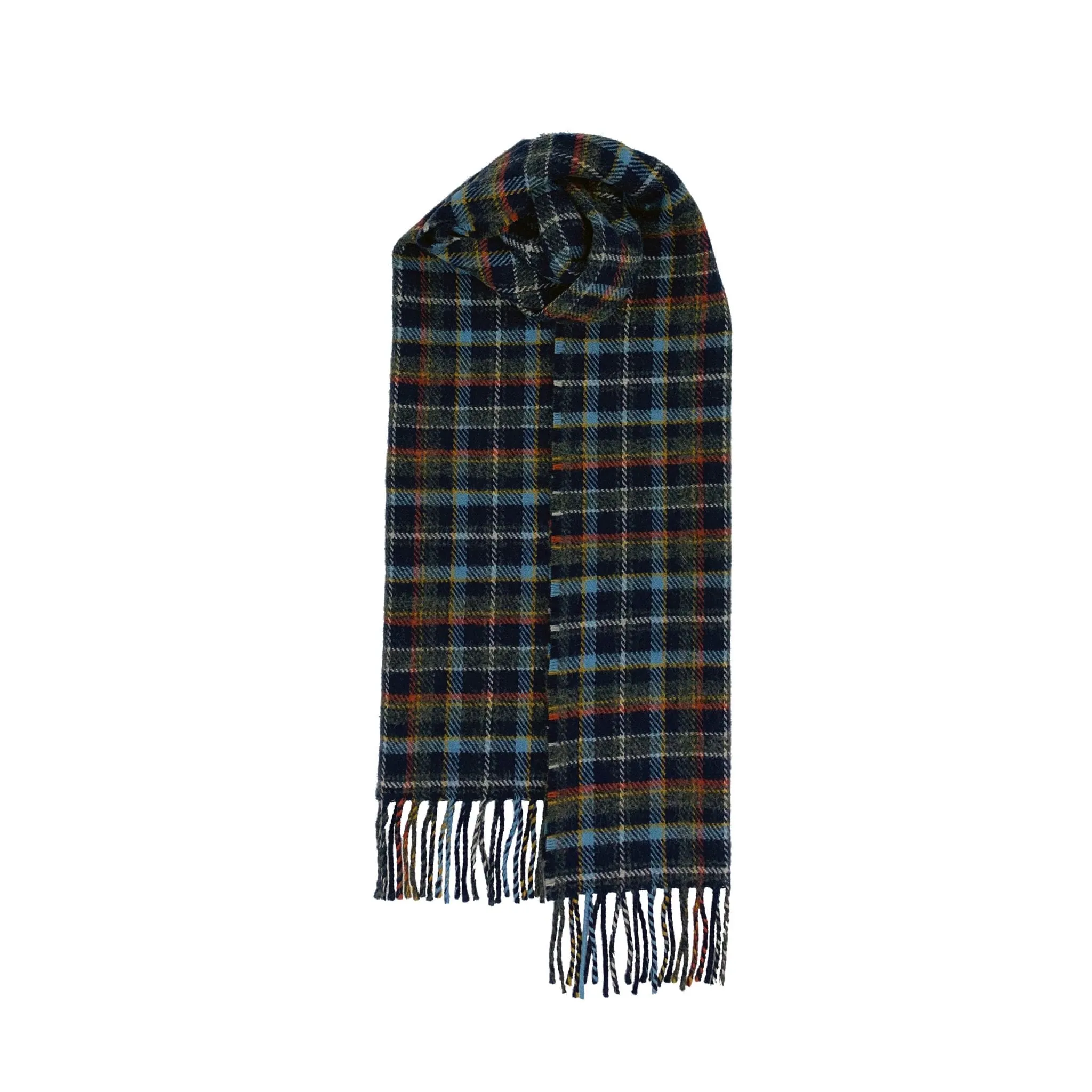 Brushed Wool Scarf in Hebridean Tartans