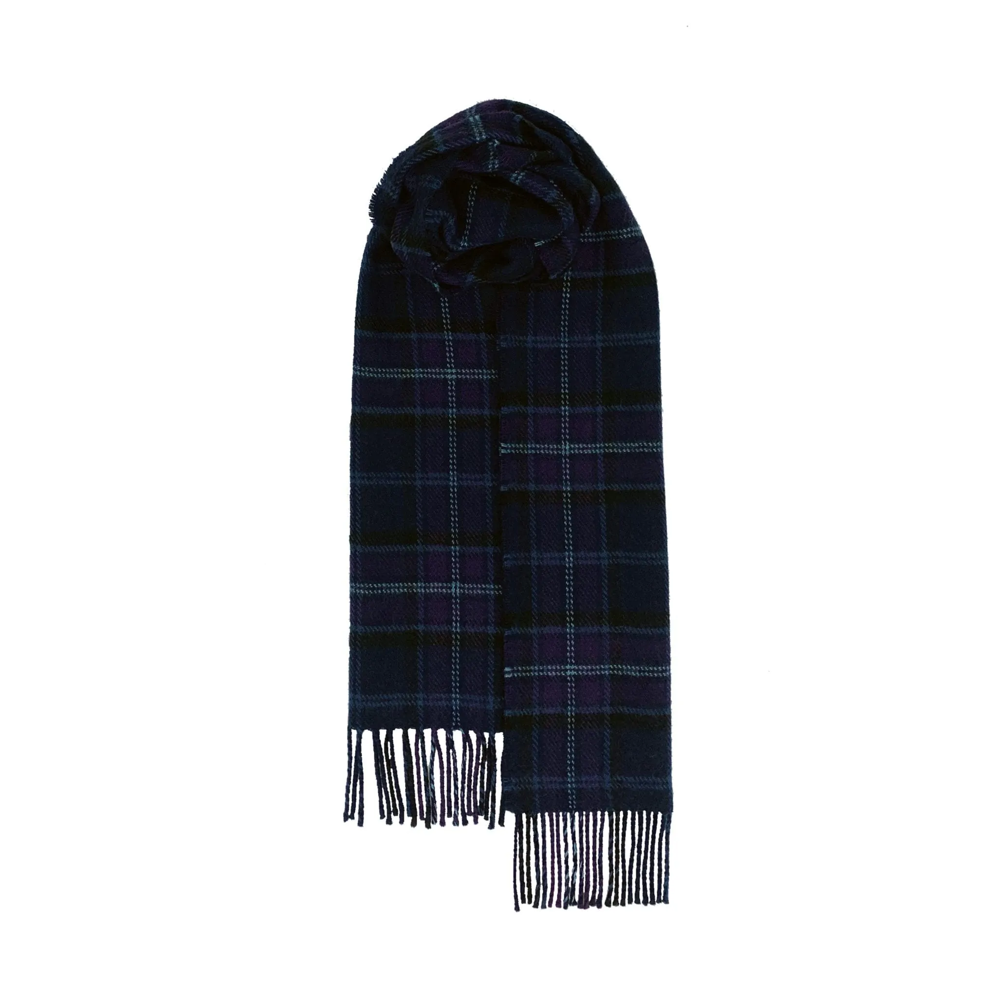 Brushed Wool Scarf in Hebridean Tartans