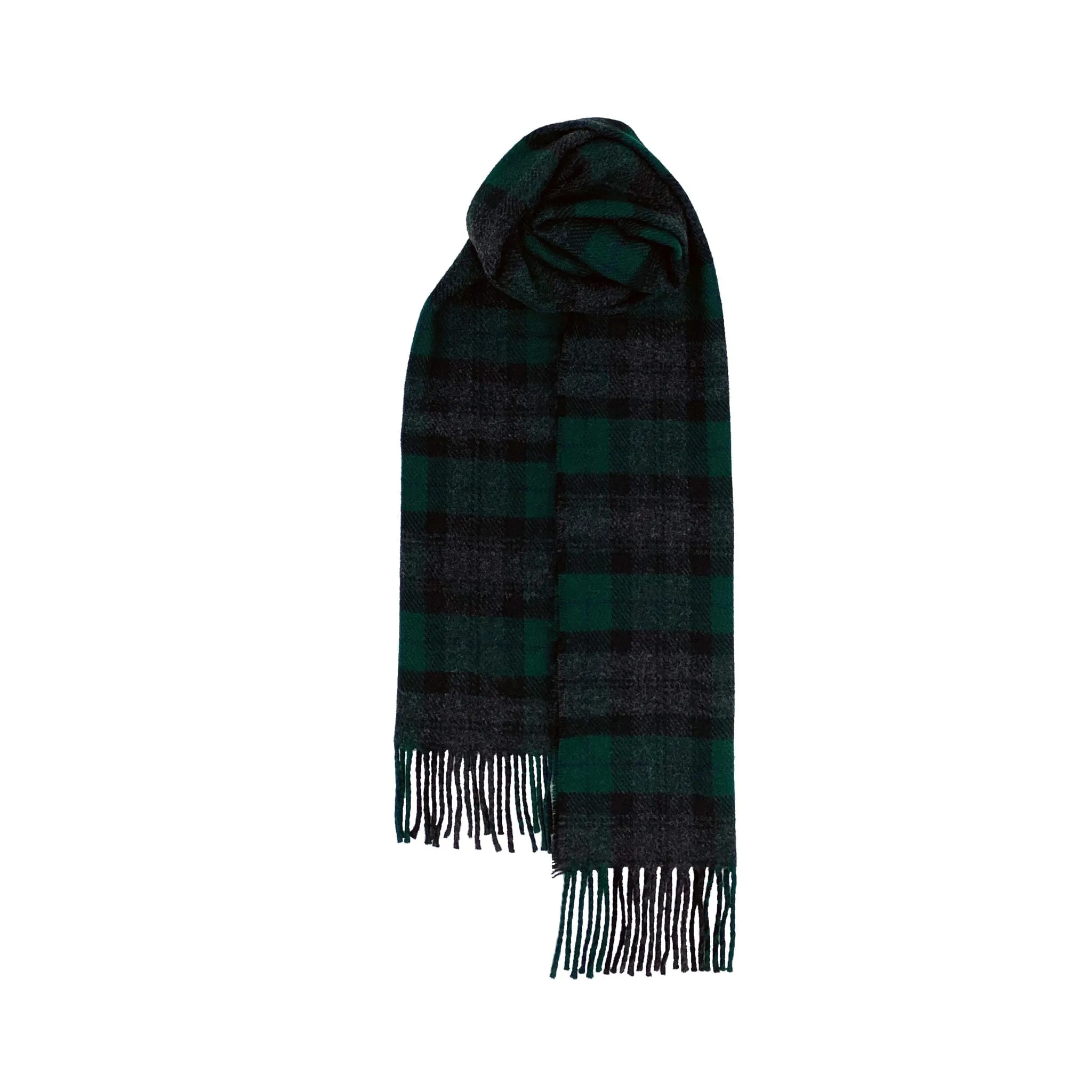 Brushed Wool Scarf in Hebridean Tartans