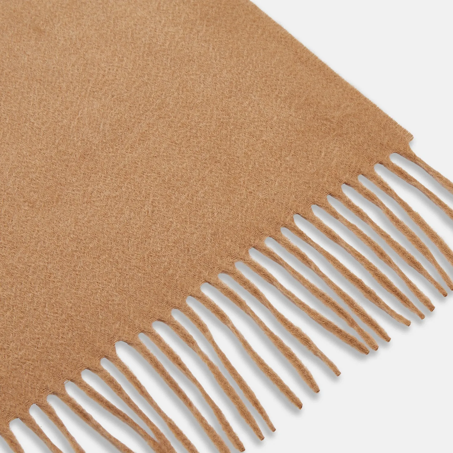 Camel Brown Cashmere Scarf