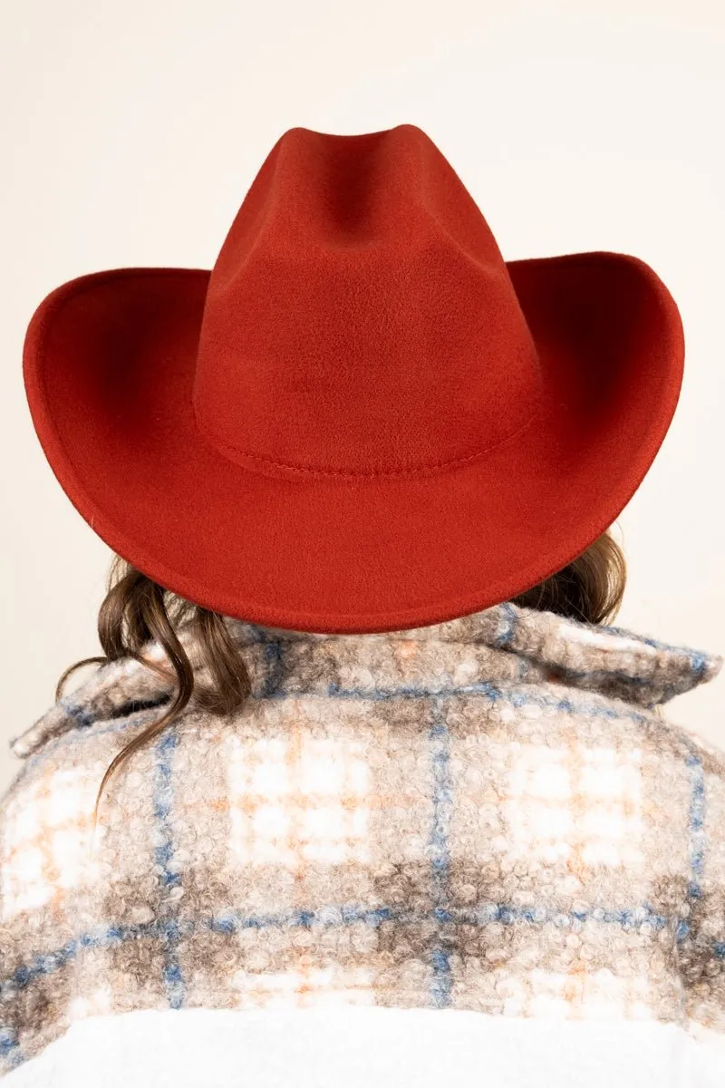 Canton City Cattleman Rust Felt Hat