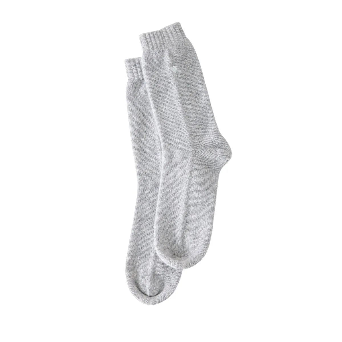 Cashmere Socks with Heart Embroidery by Matouk