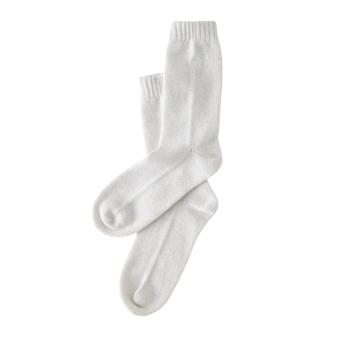 Cashmere Socks with Heart Embroidery by Matouk