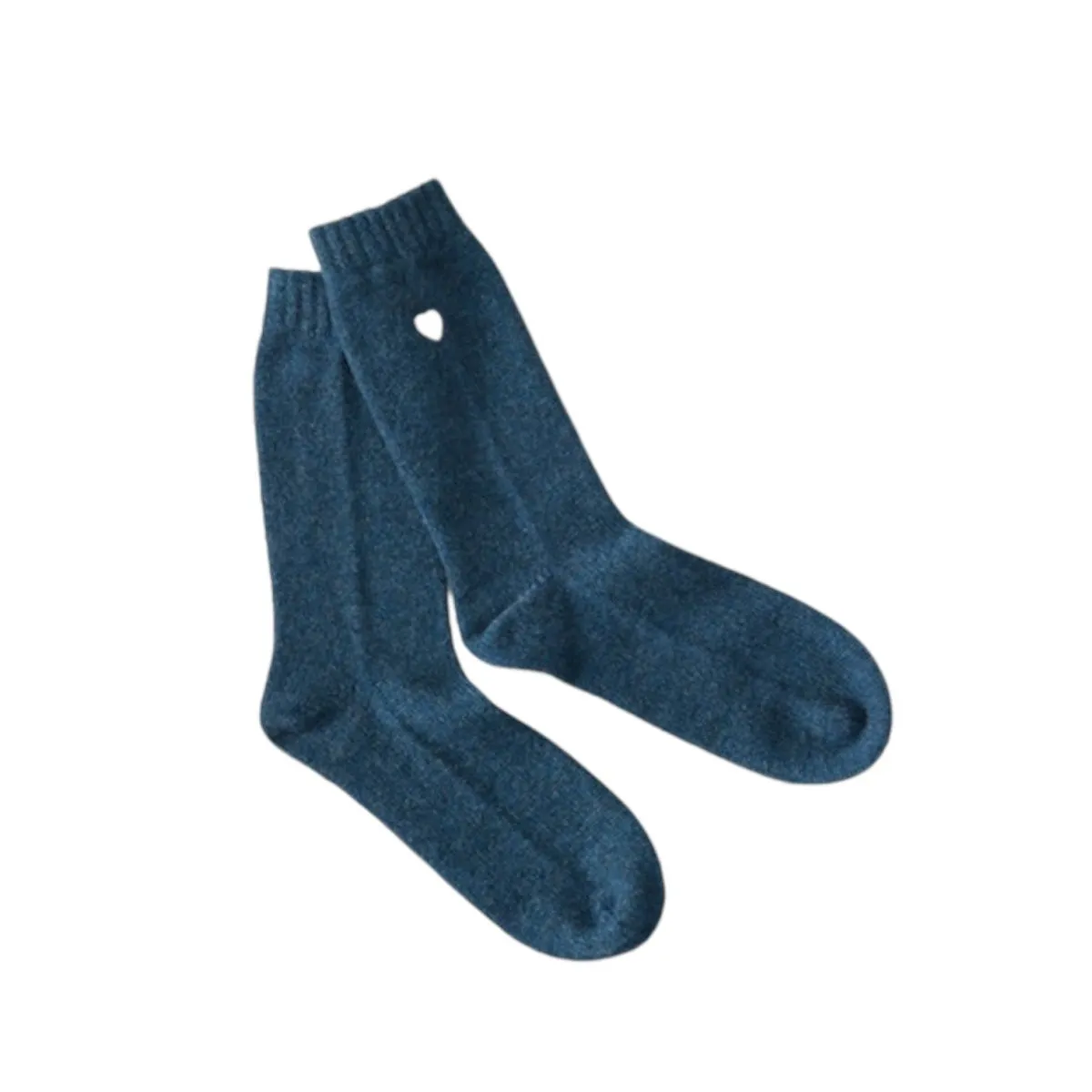 Cashmere Socks with Heart Embroidery by Matouk