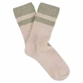 Cashmere Stripes Socks Women - Pink / Beige