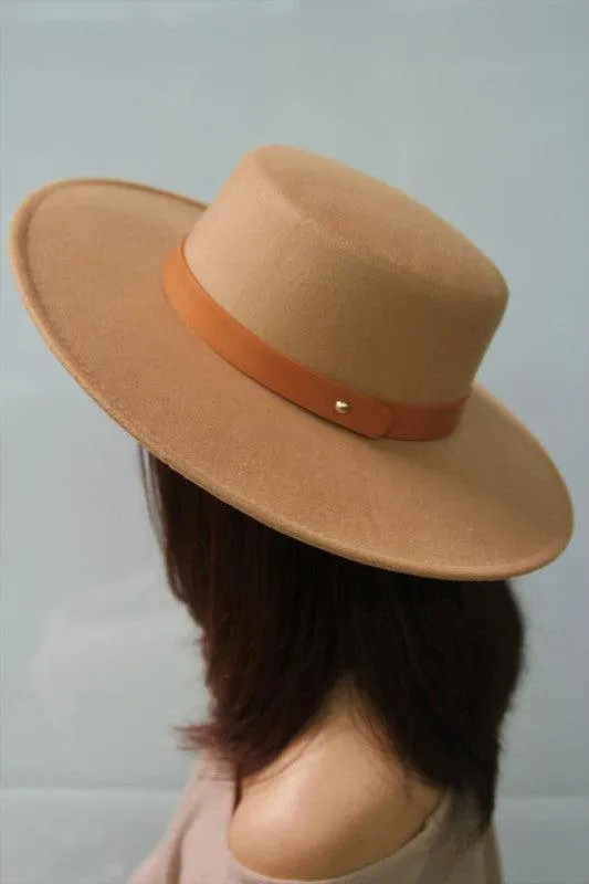 Classic leather band fedora