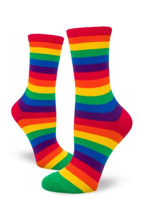 Classic Rainbow Striped Women's Socks