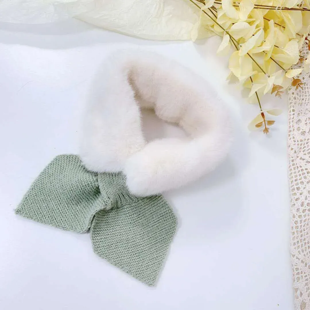 Cold-Proof Plush Warmth Solid Knitted Kids Scarf