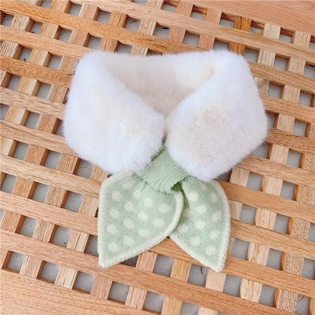 Cold-Proof Plush Warmth Solid Knitted Kids Scarf