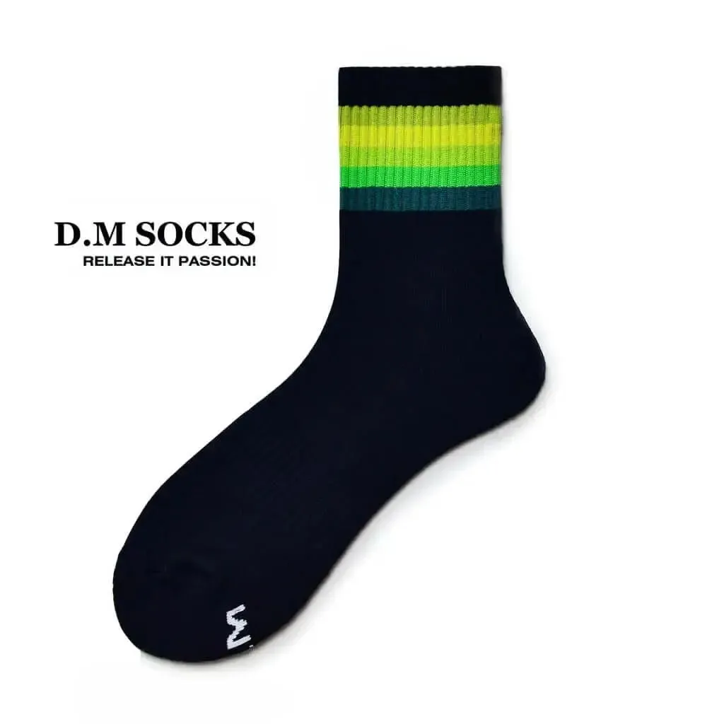 D.M Socks  Rainbow Striped