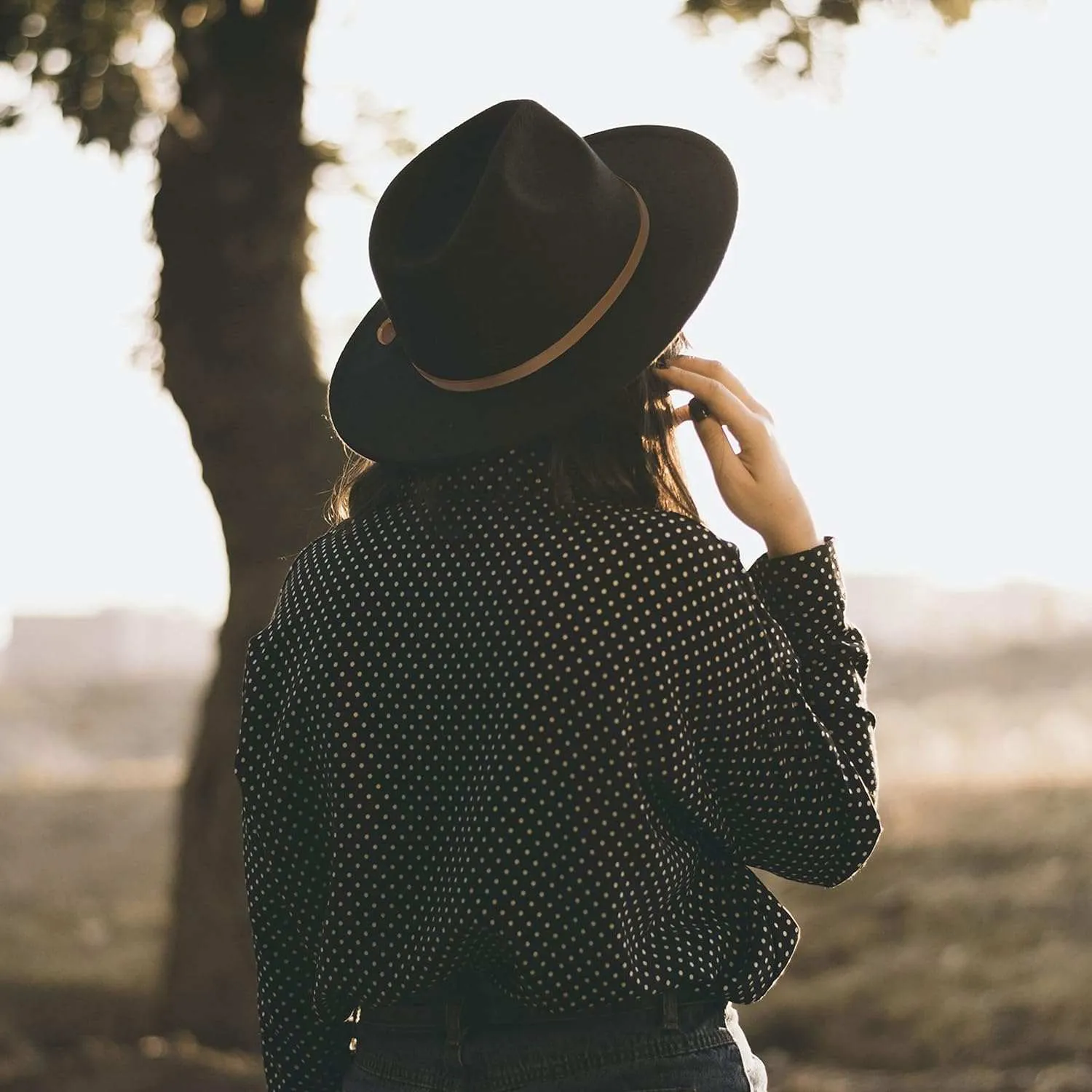 Fashion Women Wide Brim Fedora Floppy Panama Hat