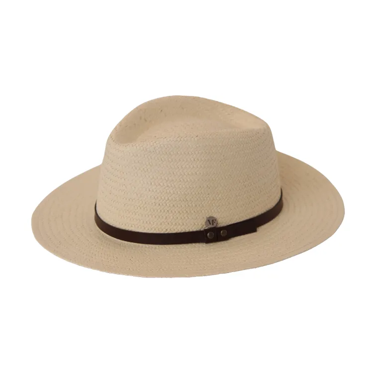 Fléchet Italian Natural Fibre Fedora - Natural