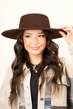 Georgiana Dark Brown Felt Hat