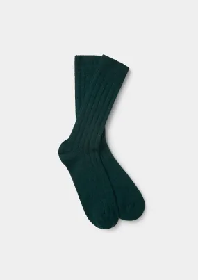 Green Cashmere Socks