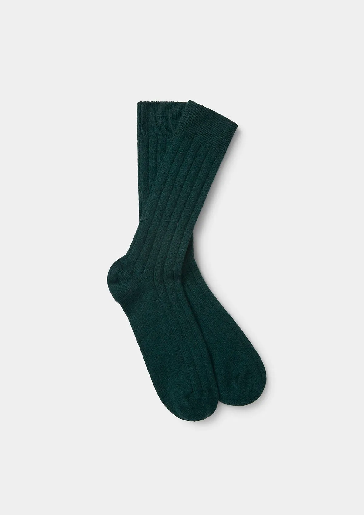 Green Cashmere Socks