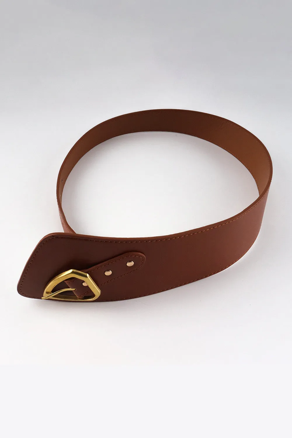 Irregular PU Leather Belt