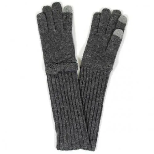 Long Smart Gloves with Bow