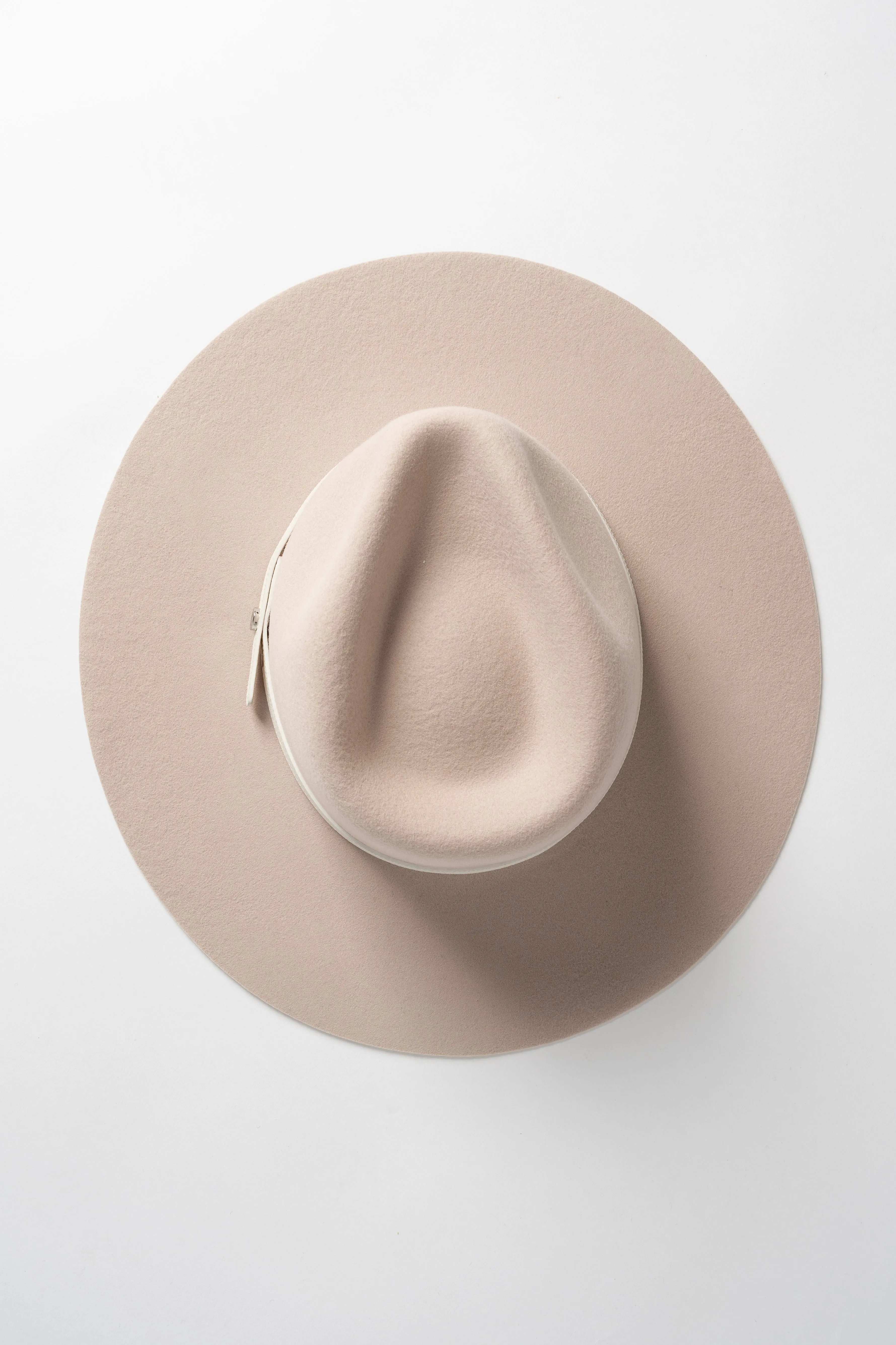 Luxy Wool Fedora Hat - Marshmallow/White