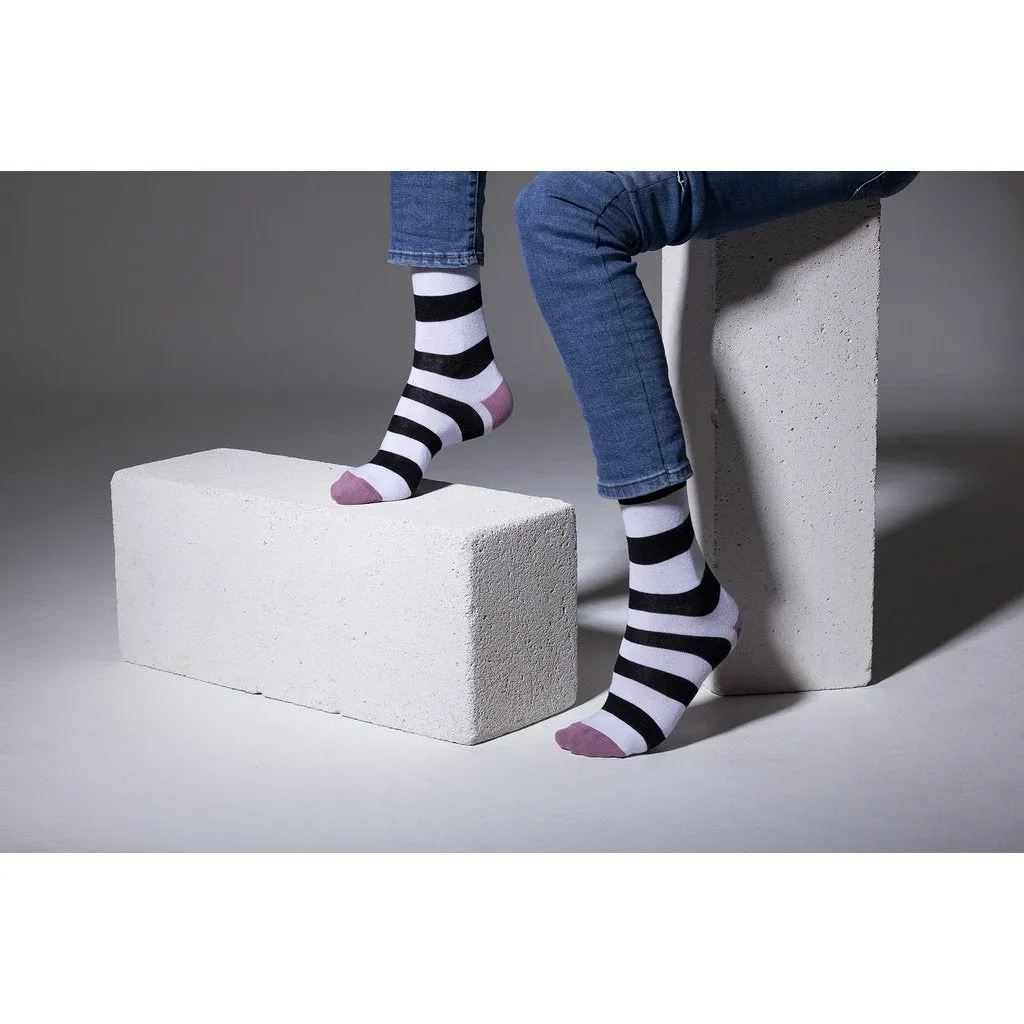 Men's 5-Pair Cool Striped Socks-3060