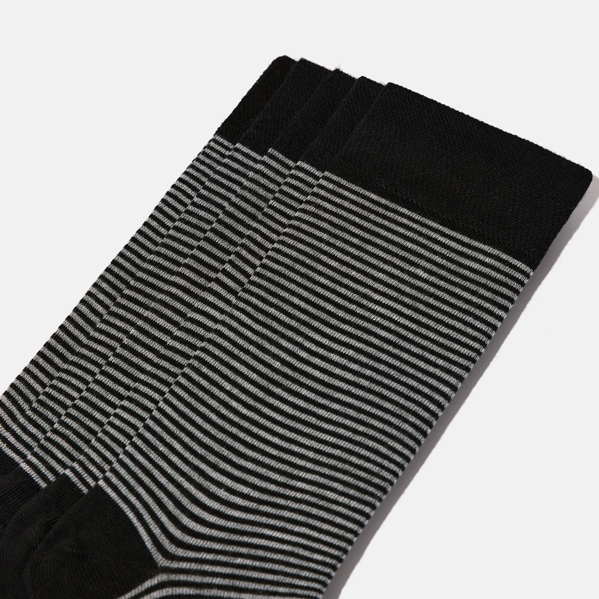 Men's Bamboo Dress Socks • All Striped Design • Pack of 1/3/5 Pairs