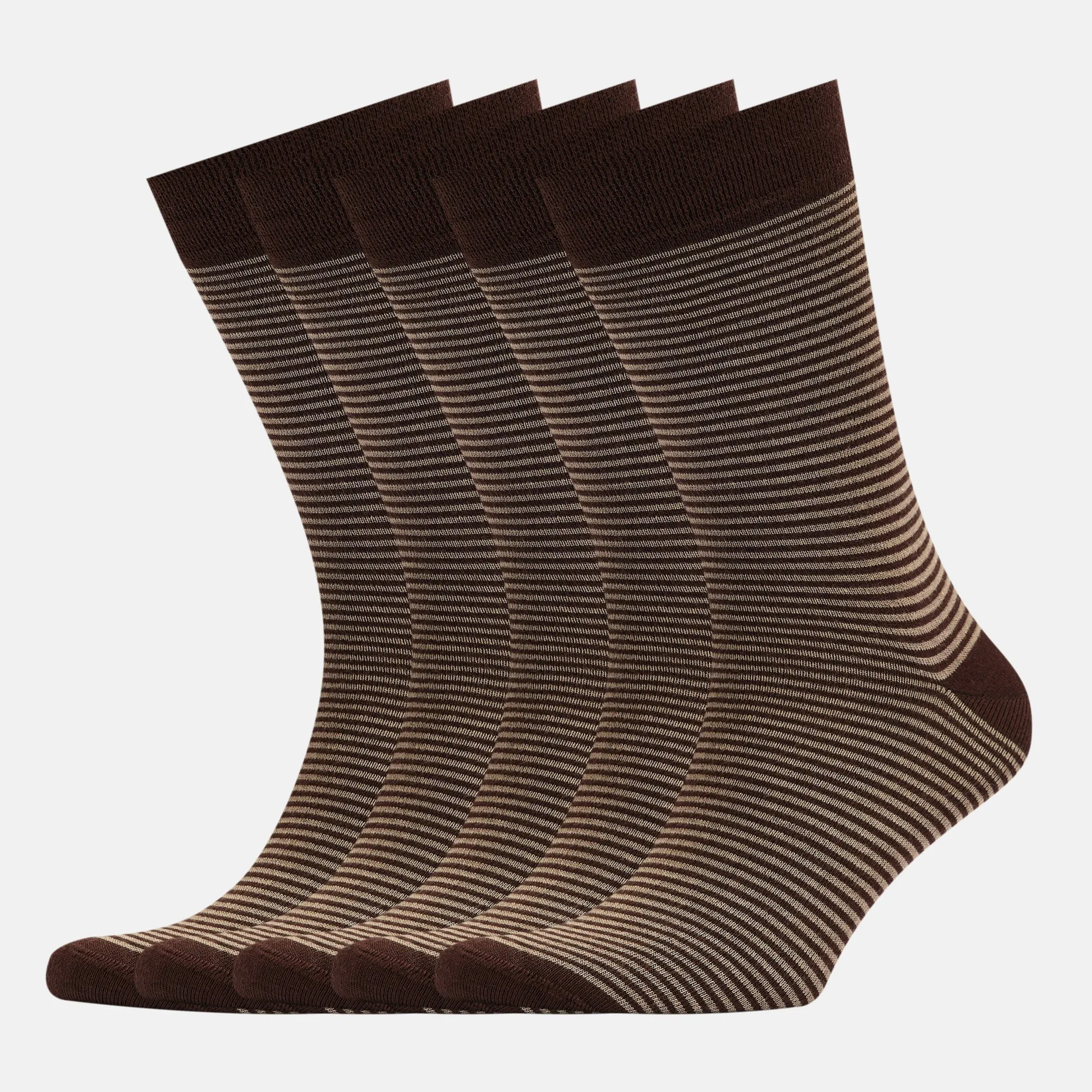 Men's Bamboo Dress Socks • All Striped Design • Pack of 1/3/5 Pairs