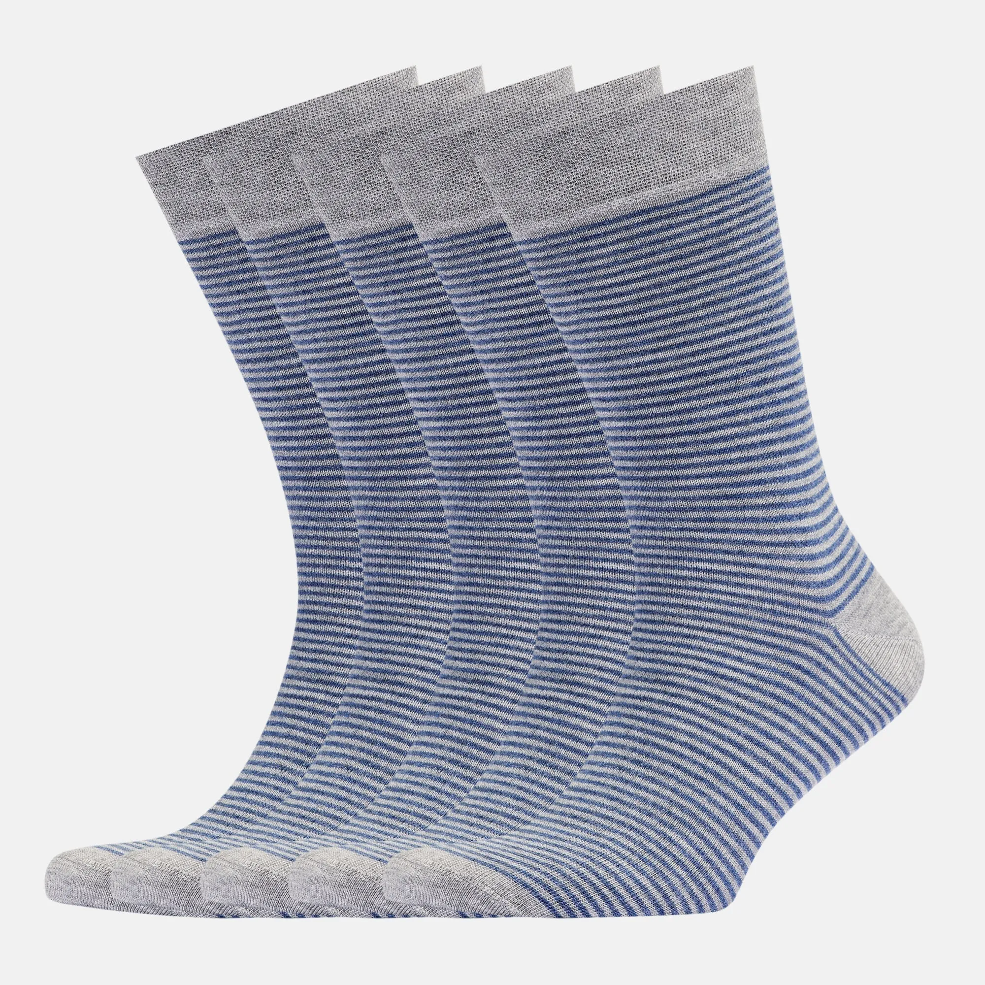 Men's Bamboo Dress Socks • All Striped Design • Pack of 1/3/5 Pairs