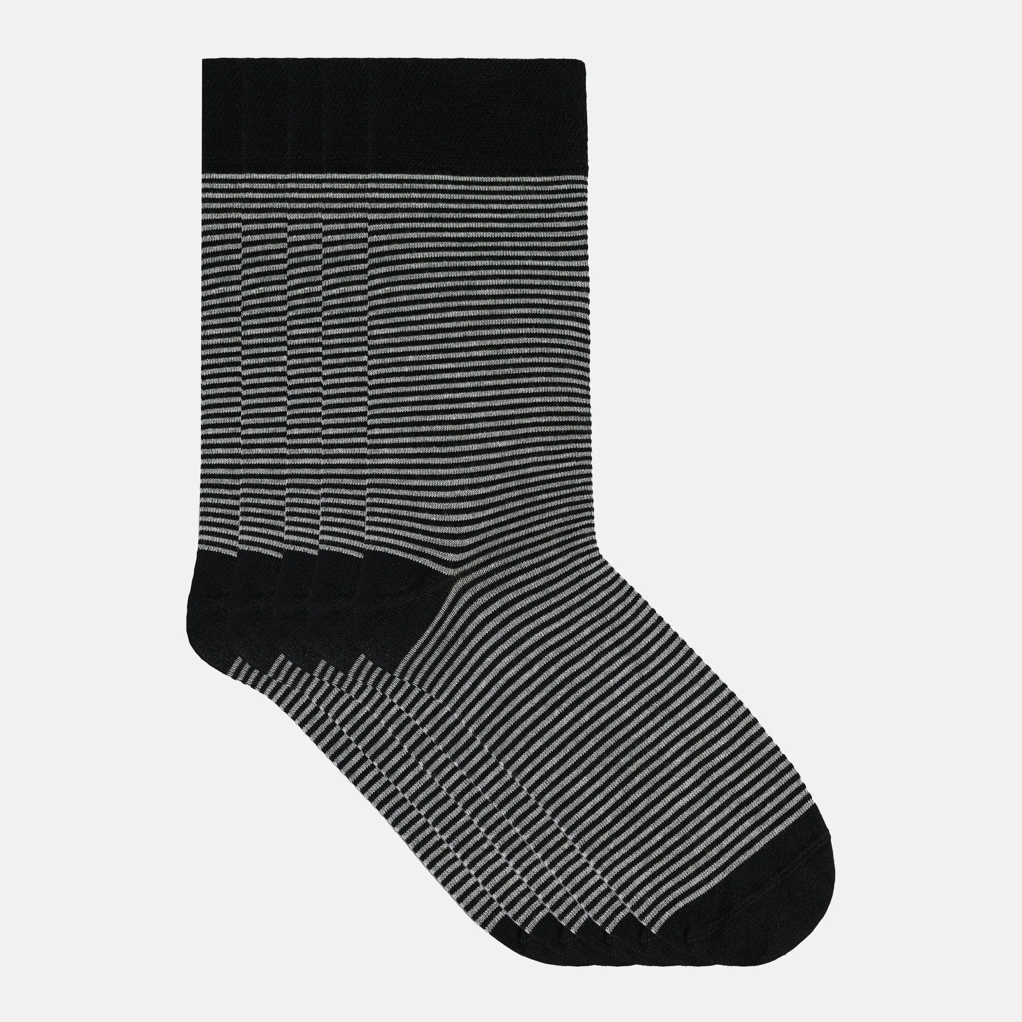 Men's Bamboo Dress Socks • All Striped Design • Pack of 1/3/5 Pairs