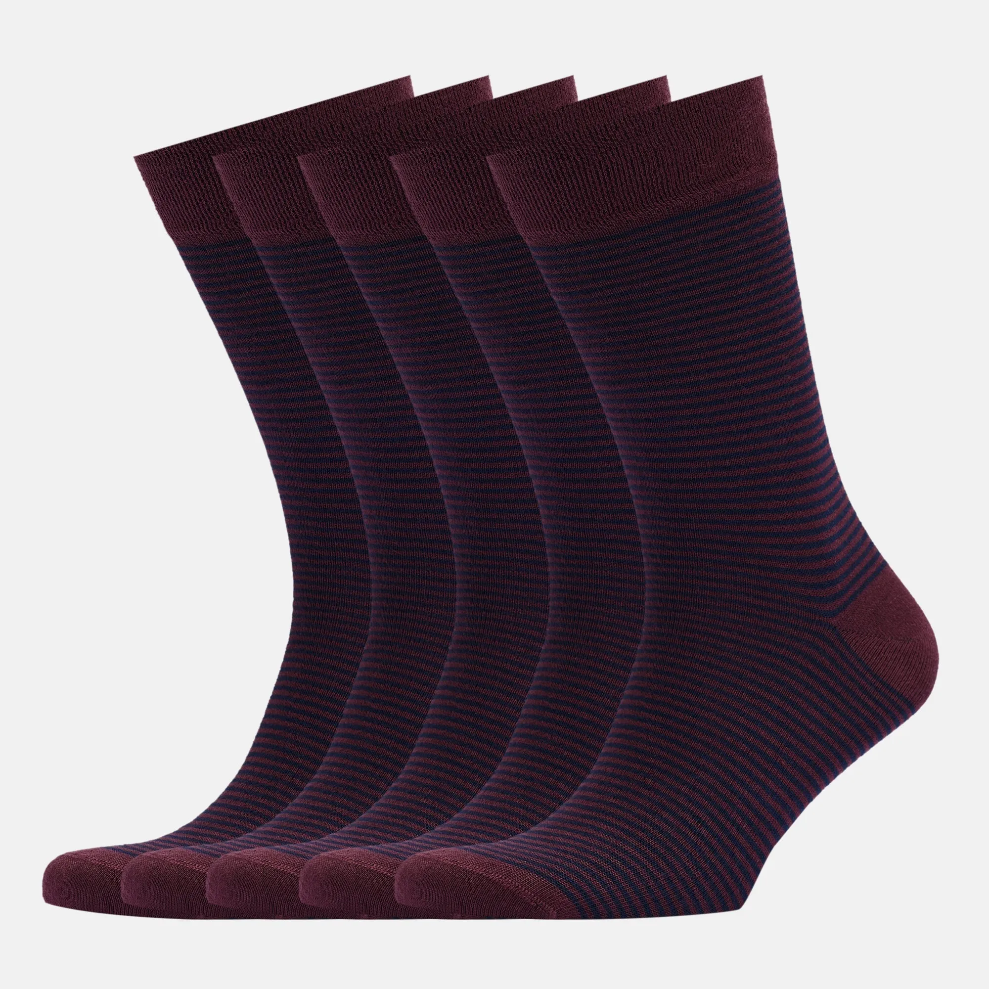 Men's Bamboo Dress Socks • All Striped Design • Pack of 1/3/5 Pairs