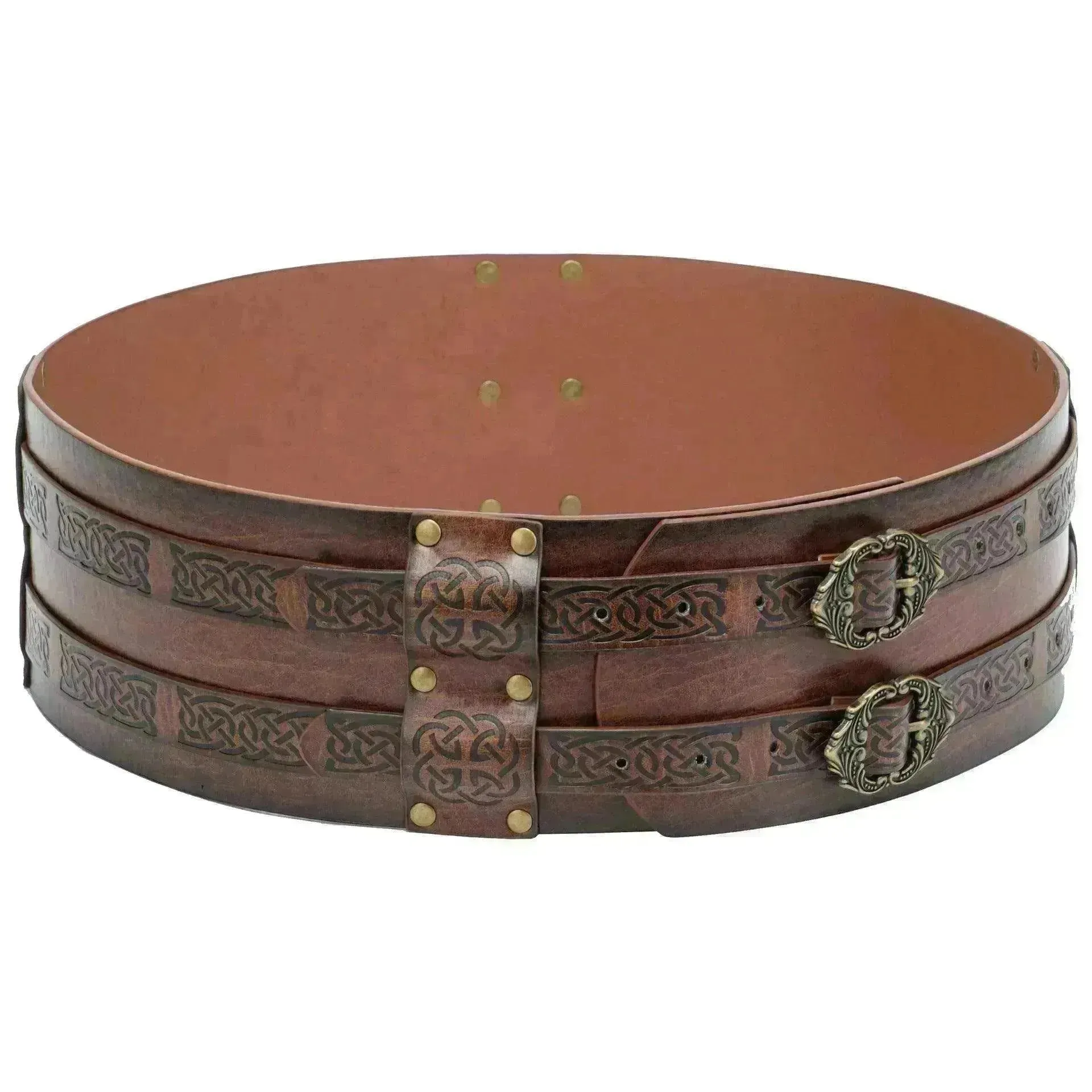 Men's Retro Nordic Viking Style Embossed Wide Belt