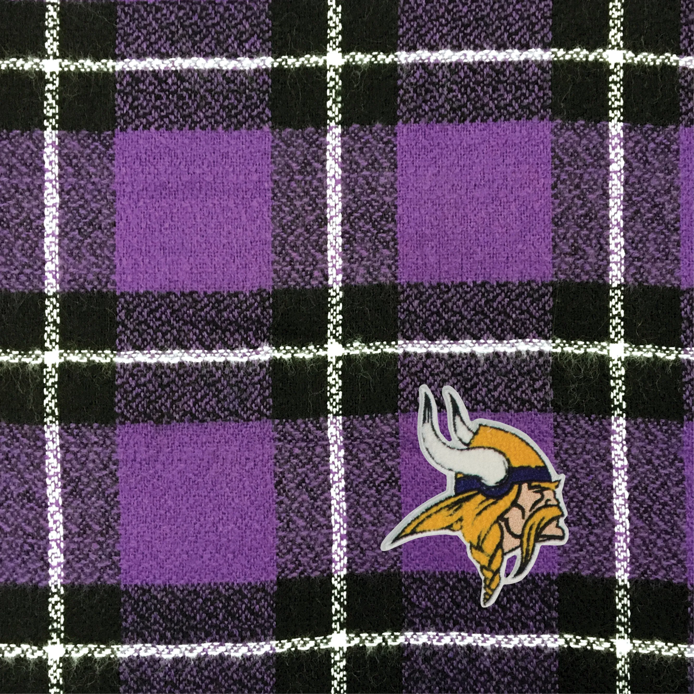 Minnesota Vikings Plaid Blanket Scarf