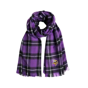 Minnesota Vikings Plaid Blanket Scarf