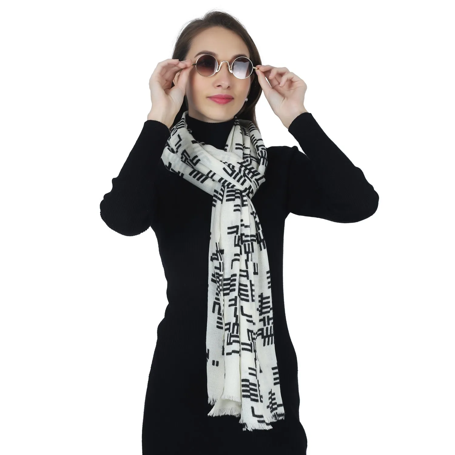 Modern Maze Woolen Scarf