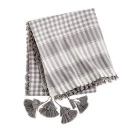 Mudpie Plaid Tassel Scarves