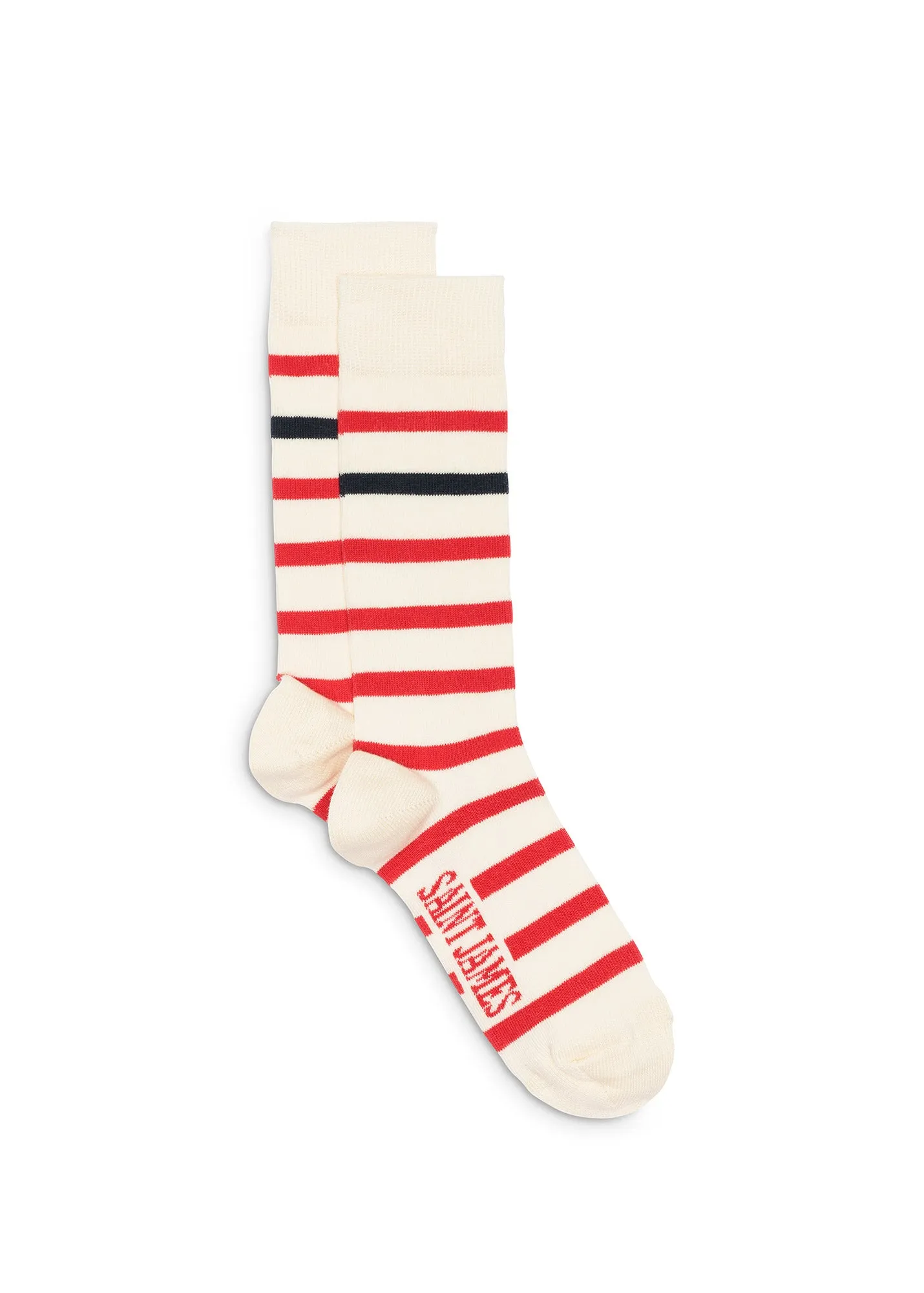 Naval striped socks - in cotton jersey (ECUME/TULIPE/MARINE)