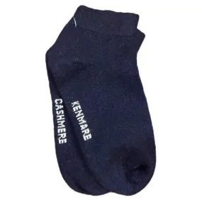 Navy Cashmere Ankle Socks