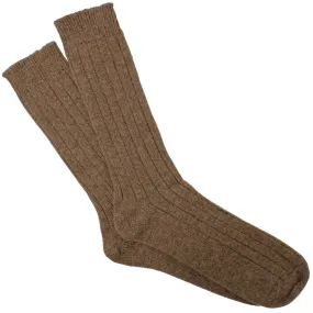 Otter Ribbed Cashmere Blend Socks