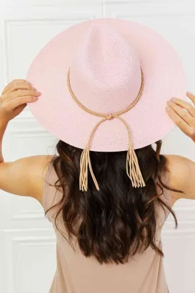 Paradise to Breeze Pink Straw Hat